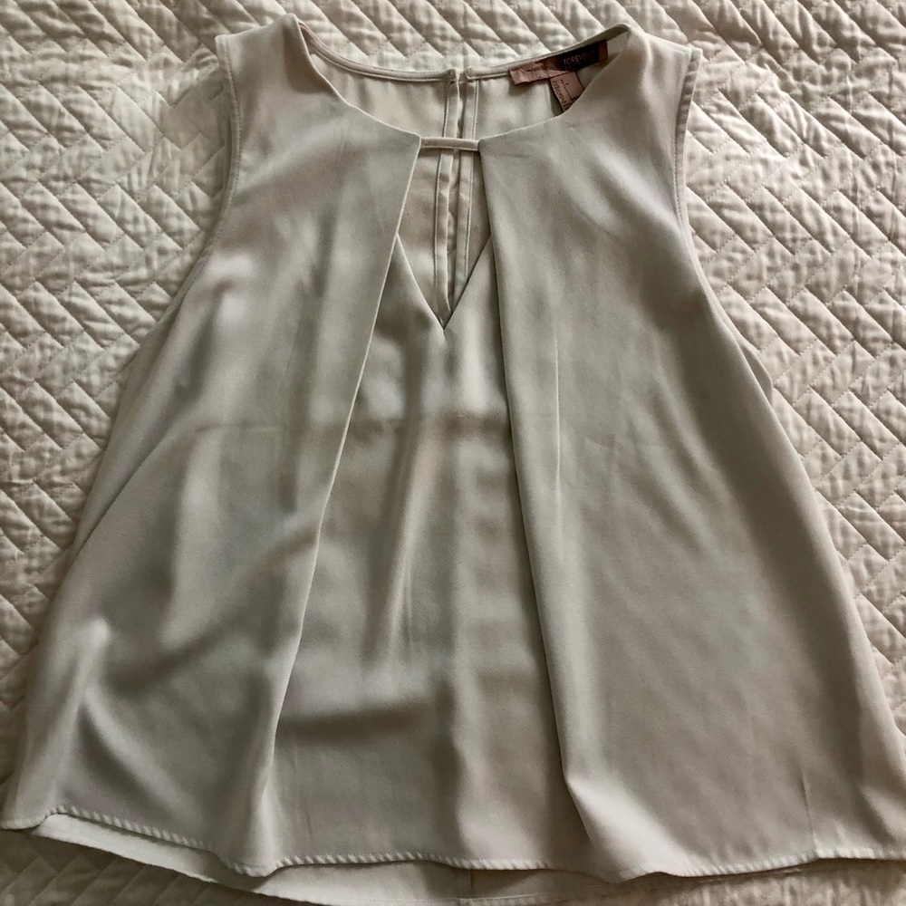 White cut out blouse